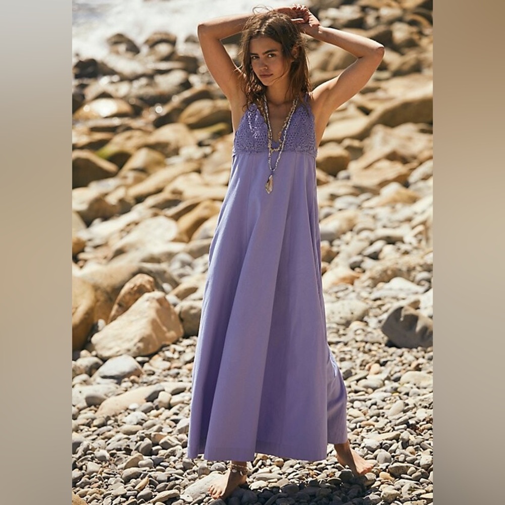 NWOT Free People Lovey Maxi Dress